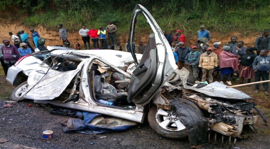 One of the many road accidents in Kenya